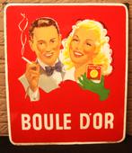 Boule d'Or Emaille Reclamebord / 1954 / De Koninck Bruxelles, Ophalen of Verzenden, Gebruikt, Reclamebord