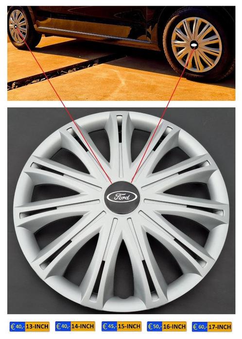 Wieldoppen FORD | ️ ✔️ 14-17 Inch | Meerdere modellen 🔥, Auto diversen, Wieldoppen, Nieuw, Ophalen of Verzenden
