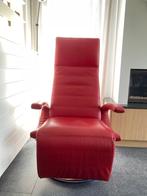 Relaxzetel leer, Huis en Inrichting, Fauteuils, Ophalen, Gebruikt, Modern, 50 tot 75 cm