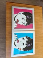 Posters Audrey Hepburn, Verzamelen, Posters, Ophalen, Gebruikt, Met lijst, Vierkant