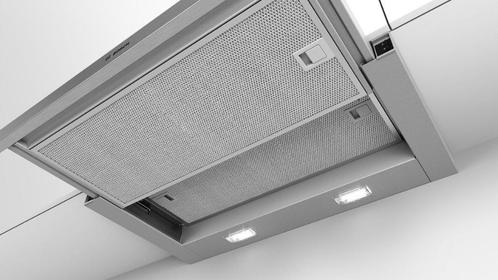 Bosch Telescopische Dampkap DFM064W54, Elektronische apparatuur, Afzuigkappen, Nieuw, Inbouw, Vlakschermkap, 200 tot 400 m³ per uur