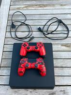 Playstation 4 + 2 controllers + kabels, Ophalen, 500 GB, Met 2 controllers, Zo goed als nieuw