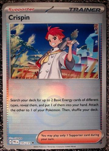 @1 - Crispin Trainer - Poke Ball Holo beschikbaar voor biedingen