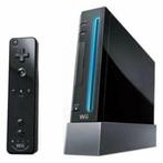Wii console zwart, Games en Spelcomputers, Spelcomputers | Nintendo Wii, Ophalen of Verzenden, Zo goed als nieuw