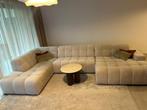 Moderne beige zetel/ bankstel, Huis en Inrichting, Ophalen, Gebruikt, Vierpersoons of meer