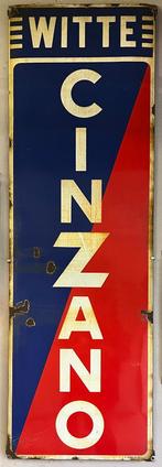 Emaille reklamebord CINZANO, Ophalen, Gebruikt