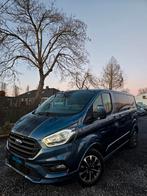 *FORD TRANSIT CUSTOM SPORT L1-H1-5ZIT/AUTOMAAT-CAMERA-CRUIS*, Auto's, Monovolume, 4 cilinders, Xenon verlichting, Blauw