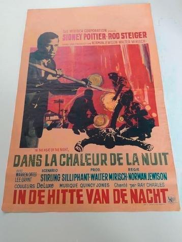 Originele filmaffiche, o.a. Sydney Poitier en Rod Steiger beschikbaar voor biedingen