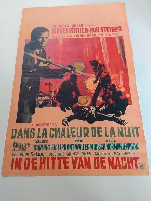 Originele filmaffiche, o.a. Sydney Poitier en Rod Steiger, Verzamelen, Posters, Ophalen of Verzenden