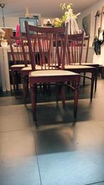 Vintage mid-century spijlenstoelen., Ophalen