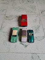 Vintage set 4 auto's Corgi Toys Ford Thunderbird Fiat 2100, Ophalen, Gebruikt