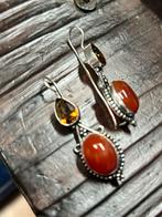 Corail ambre et argent - boucles d’oreilles, Enlèvement ou Envoi