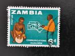 Zambia 1964 - tam tam en telegraaf - communicatie, Postzegels en Munten, Postzegels | Afrika, Zambia, Ophalen of Verzenden, Gestempeld