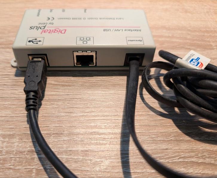 Digital plus Lenz 23151 Interface LAN und USB, Hobby en Vrije tijd, Modeltreinen | Overige schalen, Zo goed als nieuw, Overige typen