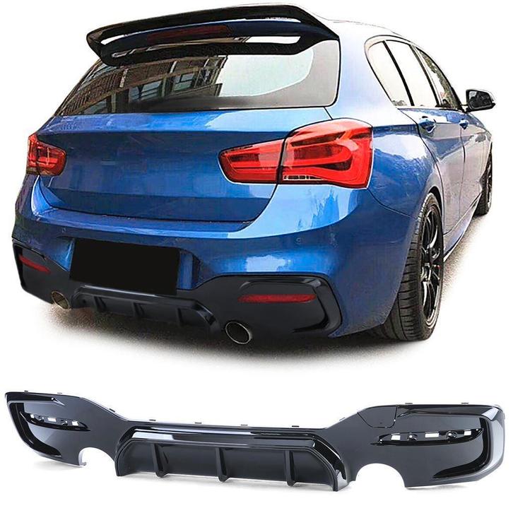Achterbumper Diffuser Glans Voor Bmw 1 Serie F20 F21 LCI, Autos : Divers, Tuning & Styling, Envoi