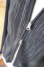 sweater pull met 2 ritssluitingen: boven & onder, Taille 42/44 (L), Gris, Enlèvement ou Envoi, Comme neuf