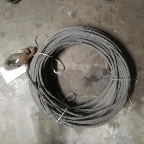 8 mm staalkabel voor hijstoestel - tirefort, Doe-het-zelf en Bouw, Lieren en Takels, Gebruikt, Ophalen of Verzenden