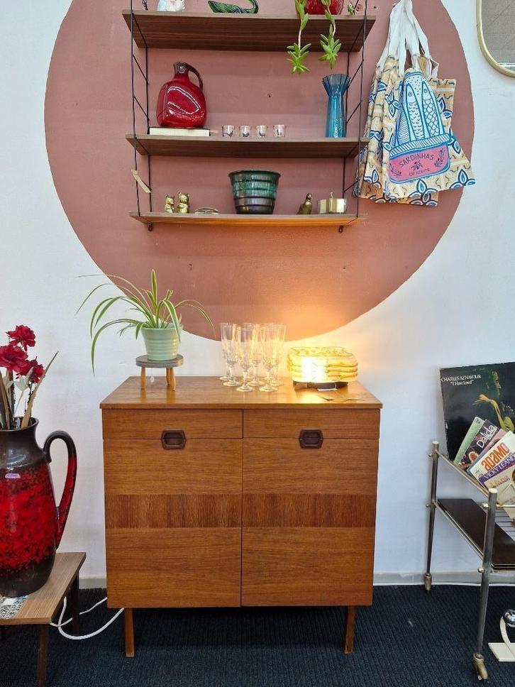 Vintage retro schoenenkastje met lades, Huis en Inrichting, Kasten | Schoenenkasten, Gebruikt, Ophalen