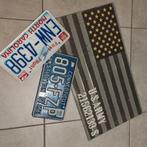 Origineel metaal nummerplaats van USA, Ophalen of Verzenden