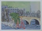 JAN VAERTEN / PARIS / ORIGINEEL WERK / 44x54cm / KADER / SIG, Ophalen of Verzenden