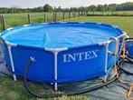 Intex zwembad met zandfilter en zonnekollectoren, Tuin en Terras, Ophalen, 200 tot 300 cm, 80 tot 120 cm, Rond
