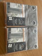 Gordijnen grijs en verduisterend., Ophalen, 100 tot 150 cm, 200 cm of meer, Nieuw