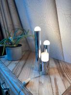 Stijlvolle buisvormige tafellamp voor Boulanger van Gaetano, Gebruikt, Geen idee, Ophalen of Verzenden, Glas