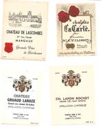 Lot van 4 zeer oude wijnetiketten Gr. Cru Classes, Verzamelen, Wijnen, Ophalen of Verzenden, Zo goed als nieuw, Frankrijk, Rode wijn