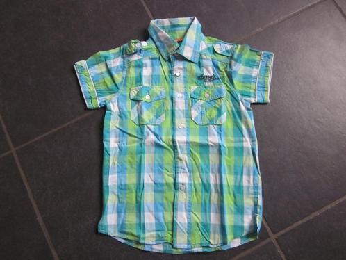 groen-blauw geruit zomerhemd, Kinderen en Baby's, Kinderkleding | Maat 122, Gebruikt, Jongen, Overhemd of Blouse, Ophalen of Verzenden