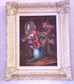 stilleven Karel de Schrijver (1929-2012) Anemonen, Ophalen of Verzenden