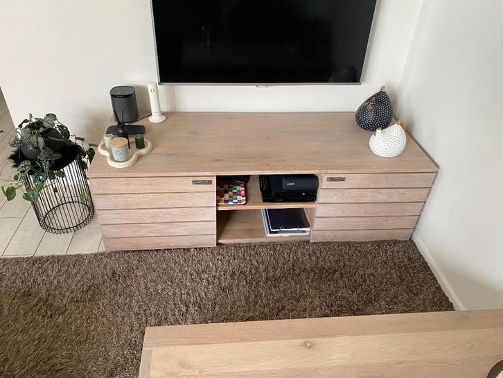 Tv meubel Etnicraft, Huis en Inrichting, Kasten |Televisiemeubels, Gebruikt, Minder dan 100 cm, 150 tot 200 cm, 50 tot 75 cm, Eikenhout