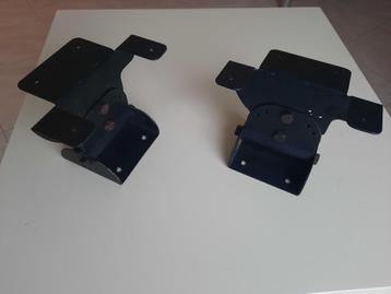 Luidsprekerbeugels - zwaar model - zwart metaal. beschikbaar voor biedingen