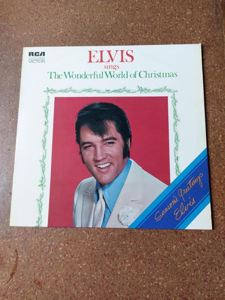 Elvis Wonderfull world of Christmas. HOES., Cd's en Dvd's, Vinyl | Rock, Gebruikt, Ophalen of Verzenden