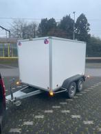 Gesloten dubbelassige aanhangwagen, Auto diversen, Aanhangers en Bagagewagens, Ophalen, Gebruikt