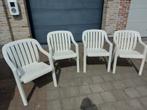 Lot de 4 chaises de jardin en plastique, Jardin & Terrasse, Empilable, Plastique, Enlèvement, Utilisé