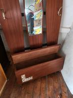 vintage kapstok, spiegel, Huis en Inrichting, Ophalen, Gebruikt