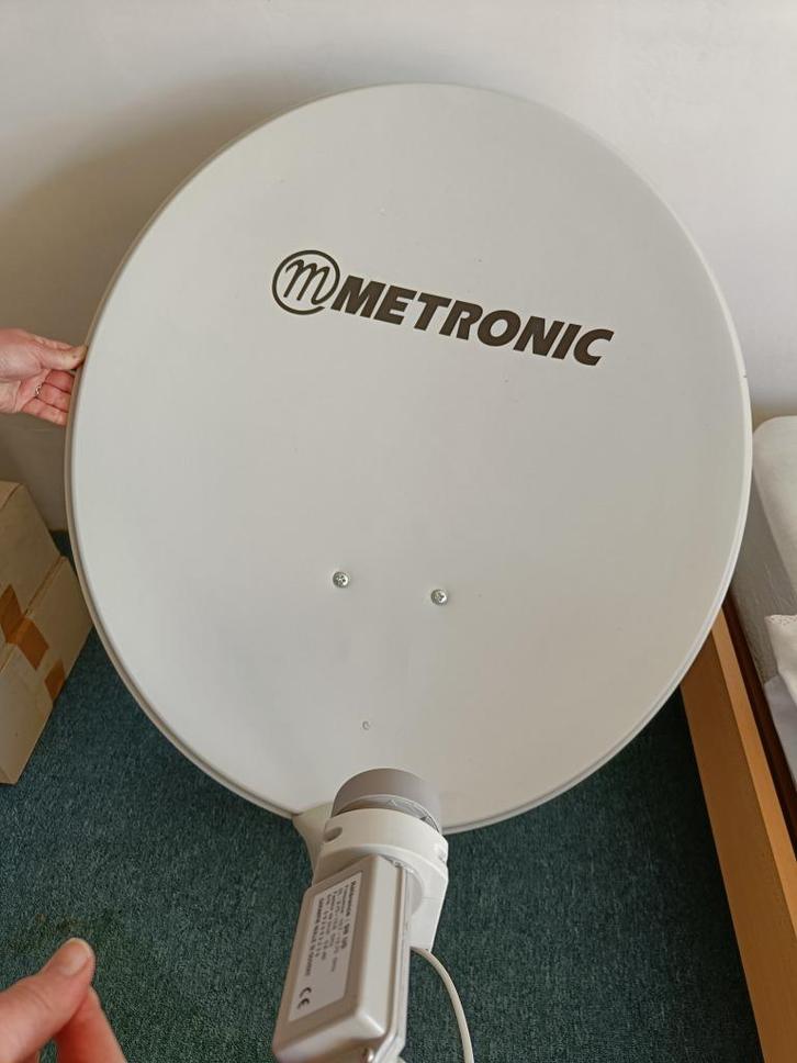 Satelliet schotel en ontvanger Metronic, Audio, Tv en Foto, Schotelantennes, Zo goed als nieuw, (Schotel)antenne, Ophalen