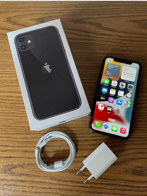 iPhone 11 - 64GB - Zwart - Topstaat, Telecommunicatie, Mobiele telefoons | Apple iPhone, Zo goed als nieuw, iPhone 11, Zwart, Ophalen of Verzenden