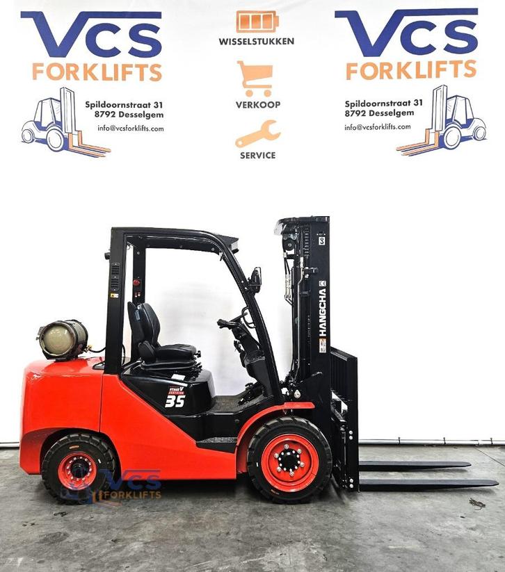 LPG heftruck 3 of 3.5T NIEUW-GARANTIE-UIT STOCK LEVERBAAR, Zakelijke goederen, Machines en Bouw | Heftrucks en Intern transport