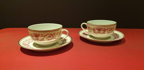 Duo Charles Ahrenfeldt Limoges porseleinen kopjes, Antiek en Kunst, Antiek | Porselein, Ophalen of Verzenden