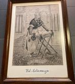 Oude pentekeningen het lintenmeisje, Ophalen