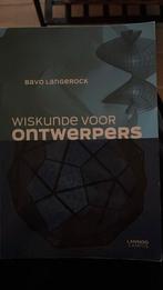 Bavo Langerock - Wiskunde voor ontwerpers, Ophalen of Verzenden, Bavo Langerock, Zo goed als nieuw