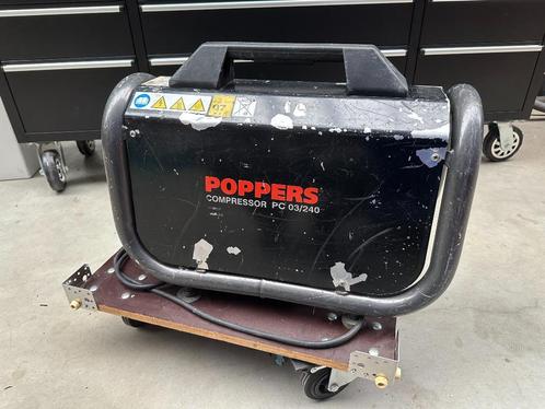 Compressor Poppers PC03/240  4L, Doe-het-zelf en Bouw, Compressors, Gebruikt, 6 tot 10 bar, Minder dan 25 liter, 200 tot 400 liter/min