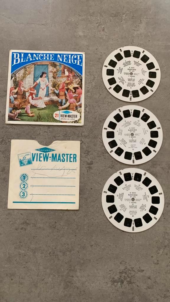 21 View-Master-reliëffoto's van Sneeuwwitje Sawyer, Verzamelen, Speelgoed, Gebruikt, Ophalen of Verzenden