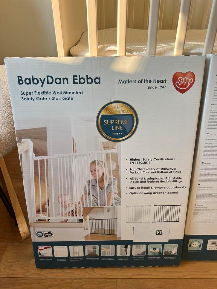 Traphekjes babydan Ebba- 2 stuks- zwart- NIEUW, Kinderen en Baby's, Traphekjes, Nieuw, Klemhekje, Metaal of IJzer, 100 tot 115 cm