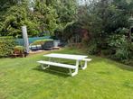 Aluminium pick-nick tafel voor 8 tot 10 personen, Tuin en Terras, Ophalen, Zo goed als nieuw, Rechthoekig, Aluminium