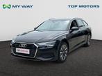 Audi A6 Avant GARANTIE*204PK*AUTOMAAT*GPS*CARPLAY*TOPWAY.BE, Automaat, Zwart, A6, Lederen bekleding