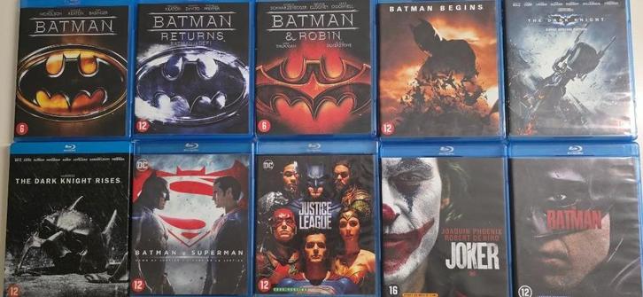 BR - Batman Collectie 10 films, Cd's en Dvd's, Blu-ray, Zo goed als nieuw, Avontuur, Ophalen of Verzenden