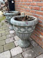 twee granieten vazen buiten, Ophalen, Zo goed als nieuw, Groen