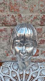 Sculpture en bronze argenté Raf Mailleux, Enlèvement, Bronze